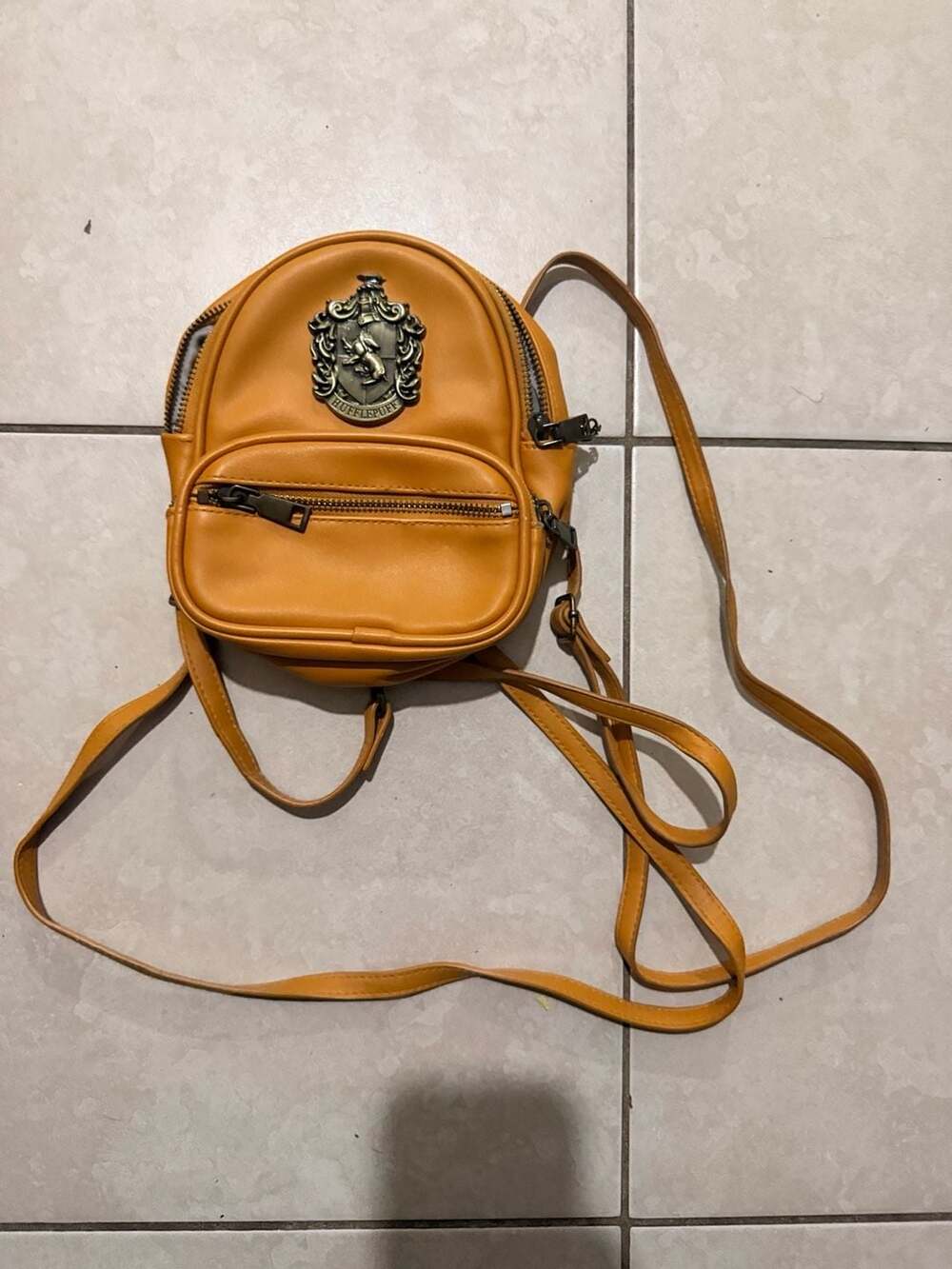 Wizarding World Harry Potter Hufflepuff Crest Convertible Mini Backpack